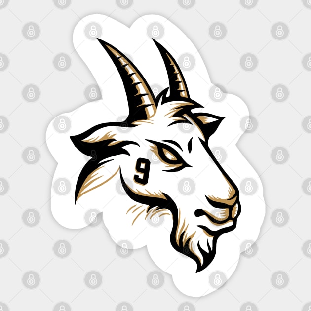 Brees GOAT New orleans Saints themed Drew Brees Sticker TeePublic